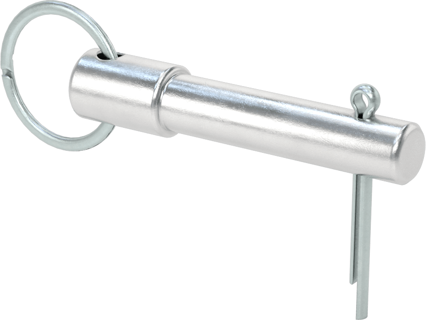 Halka Tutmalı Çatal Pim, 7075 Alüminyum, 1/2" Çap, 1-3/4" Kullanılabilir Uzunluk