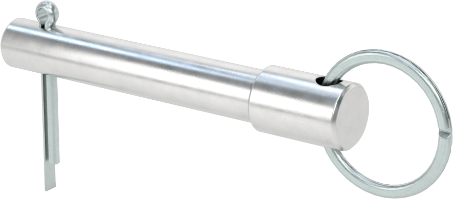 Halka Tutmalı Çatal Pim, 7075 Alüminyum, 1/2" Çap, 2-1/2" Kullanılabilir Uzunluk