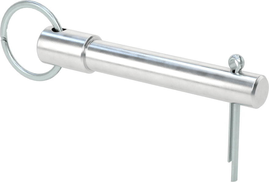 Halka Tutmalı Çatal Pim, 7075 Alüminyum, 1/2" Çap, 2-1/2" Kullanılabilir Uzunluk