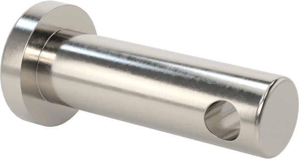 Yüksek Korozyon Dirençli 316 Paslanmaz Çelik Çatal Pimler, 1/16" Çatal Pim Çapı için, 3/16" Çap, 7/16" Kullanılabilir Uzunluk