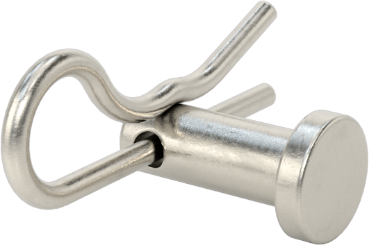 Yüksek Korozyon Dirençli 316 Paslanmaz Çelik Çatal Pimler, Çatal Pimli, 3/16" Çap, 5/16" Kullanılabilir Uzunluk, 1/2" Uzunluk