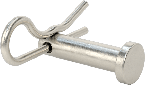 Yüksek Korozyon Dirençli 316 Paslanmaz Çelik Çatal Pimler, Çatal Pimli, 3/16" Çap, 5/16" Kullanılabilir Uzunluk, 3/4" Uzunluk