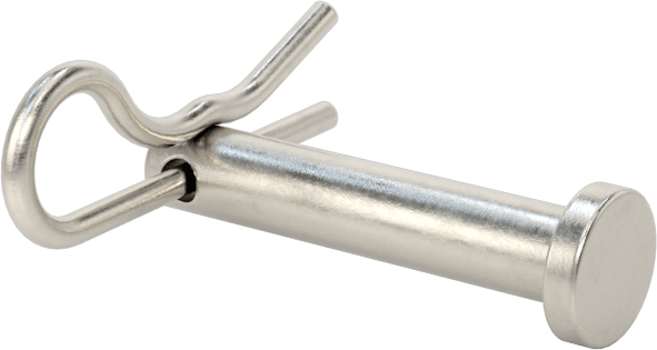 Yüksek Korozyon Dirençli 316 Paslanmaz Çelik Çatal Pimler, Çatal Pimli, 3/16" Çap, 13/16" Kullanılabilir Uzunluk