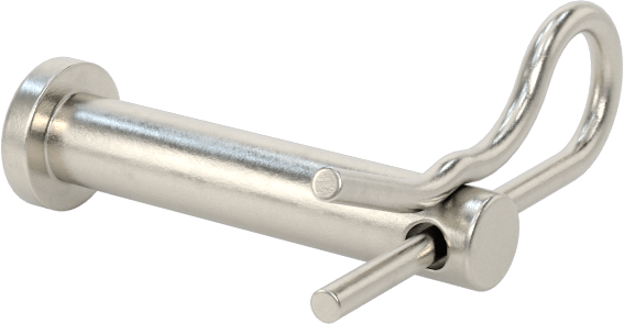 Yüksek Korozyon Dirençli 316 Paslanmaz Çelik Çatal Pimler, Çatal Pimli, 3/16" Çap, 13/16" Kullanılabilir Uzunluk
