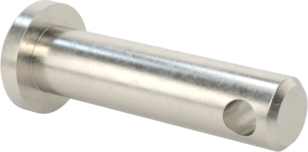 Yüksek Korozyon Dirençli 316 Paslanmaz Çelik Çatal Pimler, 3/32" Çatal Pim Çapı için, 3/16" Çap, 9/16" Kullanılabilir Uzunluk