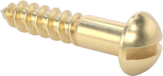 Pirinç Yivli Dekoratif Yuvarlak Başlı Vidalar, Ahşap için, 3 Boyutu, 1/2" Uzunluk