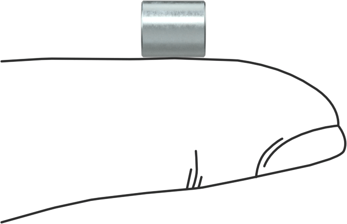 Çelik Dişsiz Ara Parçalar, 1/4" OD, 9/32" Uzunluk, 4 Numaralı Vida Boyutu için