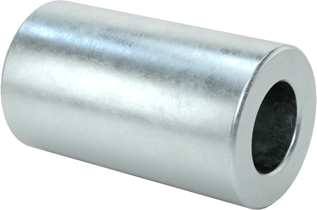 Çelik Dişsiz Ara Parçalar, 1/4" OD, 7/16" Uzunluk, 6 numaralı vida boyutu için