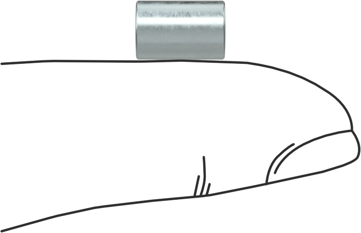 Çelik Dişsiz Ara Parçalar, 1/4" OD, 3/8" Uzunluk, 4 Numaralı Vida Boyutu için