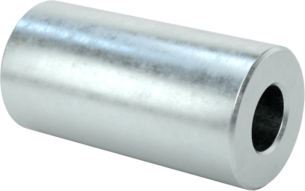 Çelik Dişsiz Ara Parçalar, 1/4" OD, 1/2" Uzunluk, 4 Numaralı Vida Boyutu için
