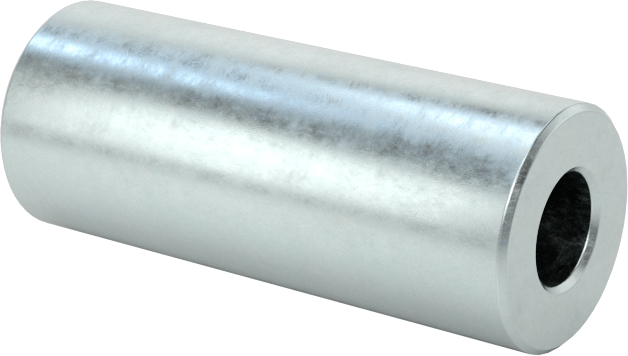Çelik Dişsiz Ara Parçalar, 1/4" OD, 5/8" Uzunluk, 4 Numaralı Vida Boyutu için