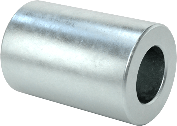 Çelik Dişsiz Ara Parçalar, 1/4" OD, 3/8" Uzunluk, 6 numaralı vida boyutu için