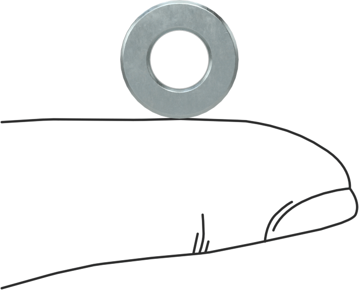 Çelik Dişsiz Ara Parçalar, 1/2" OD, 3/16" Uzunluk, 1/4" Vida Boyutu için