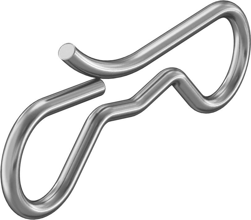 Papyon Çatal Pimler, Çinko Kaplı Çelik, 7/16“ ila 1/2” Çatal Çapı için, 2-3/4" Uzunluk