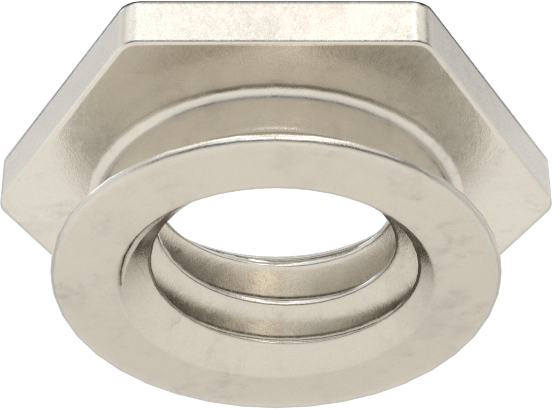 Yüksek Mukavemetli Gömme Montajlı Presle Takılan Somunlar, Sac Metal için, M3 x 0,5 mm Diş Boyutu, 1,53 mm Yükseklik
