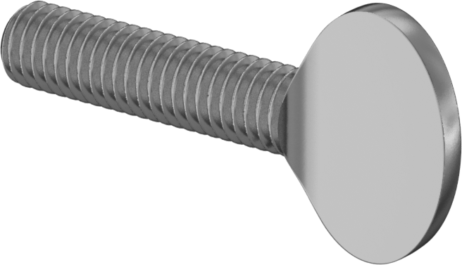 Pirinç Kürek Başlı El Vidası, 10-32 Diş Boyutu, 3/4" Uzunluk