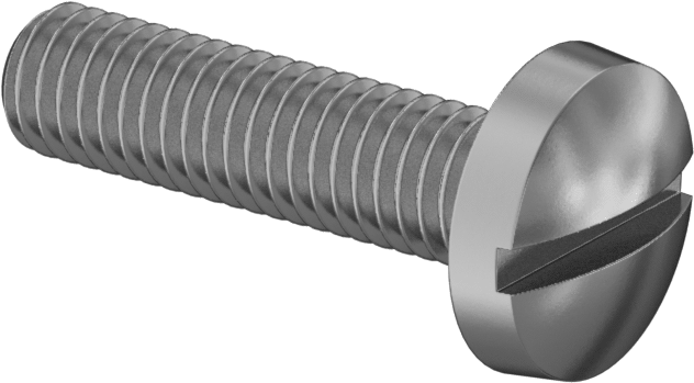 Pirinç Bağlama Başlı Oluklu Vidalar, 10-32 Diş Boyutu, 3/4" Uzunluk