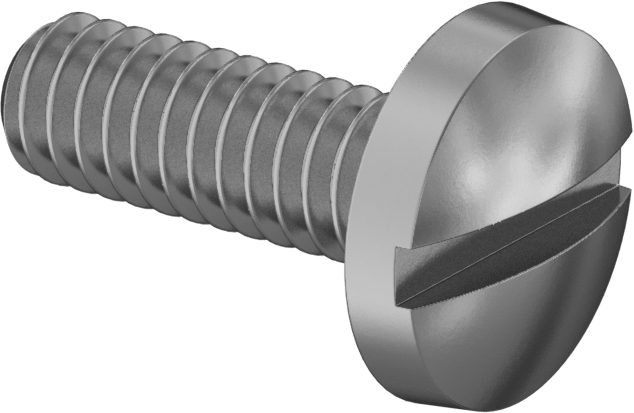 Pirinç Bağlama Başlı Oluklu Vidalar, 1/4"-20 Diş, 3/4" Uzunluk