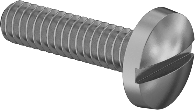 Pirinç Bağlama Başlı Oluklu Vidalar, 1/4"-20 Diş, 1" Uzunluk