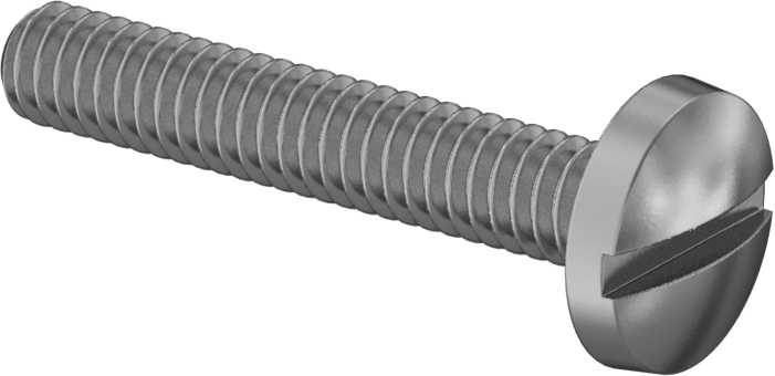Pirinç Bağlama Başlı Oluklu Vidalar, 1/4"-20 Diş, 1-1/2" Uzunluk