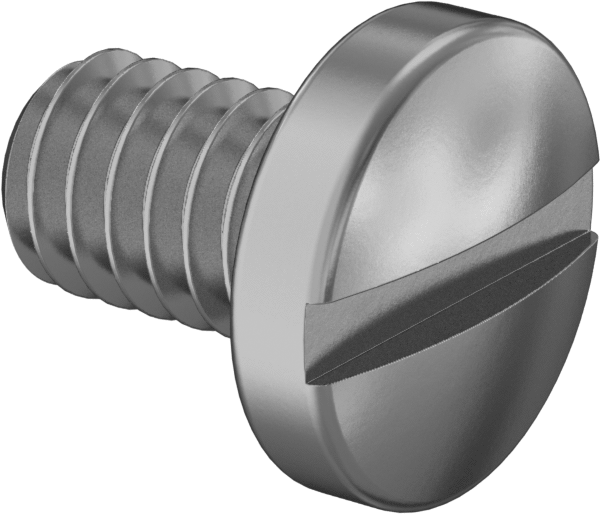 Pirinç Silindir Başlı Oluklu Vidalar, 8-32 Diş Boyutu, 1/4" Uzunluk