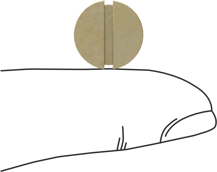 Pirinç Oluklu Düz Başlı Vida, 1/4"-20 Diş Boyutu, 3/8" Uzunluk