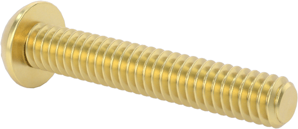 Pirinç Dekoratif Yuvarlak Başlı Oluklu Vida, 5-40 Diş Boyutu, 3/4" Uzunluk