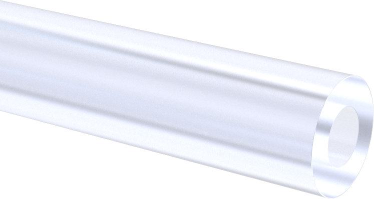 Şeffaf Kolay Şekillendirilebilir PETG Tüp, 1/2" OD x 1/4" ID, 6 Fit Uzunluk