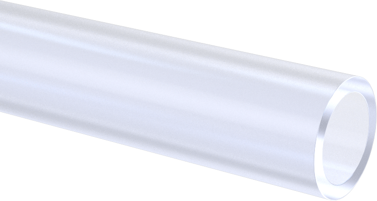 Şeffaf Kolay Şekillendirilebilir PETG Tüp, 1/2" OD x 3/8" ID, 6 Fit Uzunluk