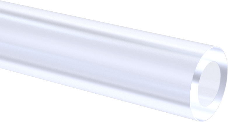 Şeffaf Kolay Şekillendirilebilir PETG Tüp, 5/8" OD x 3/8" ID, 6 Fit Uzunluk