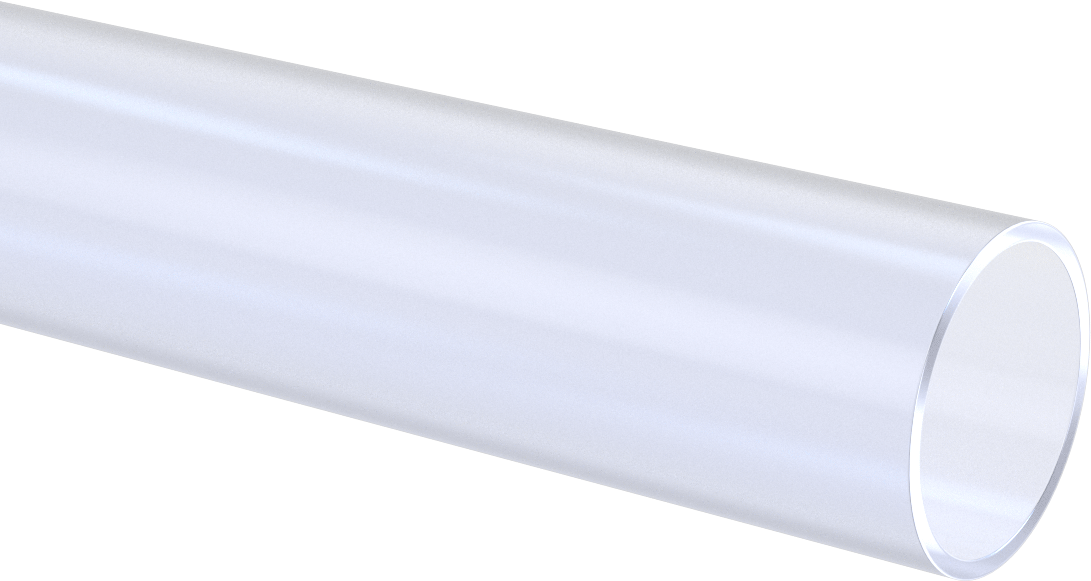 Şeffaf Kolay Şekillendirilebilir PETG Tüp, 2-1/4" OD x 2" ID