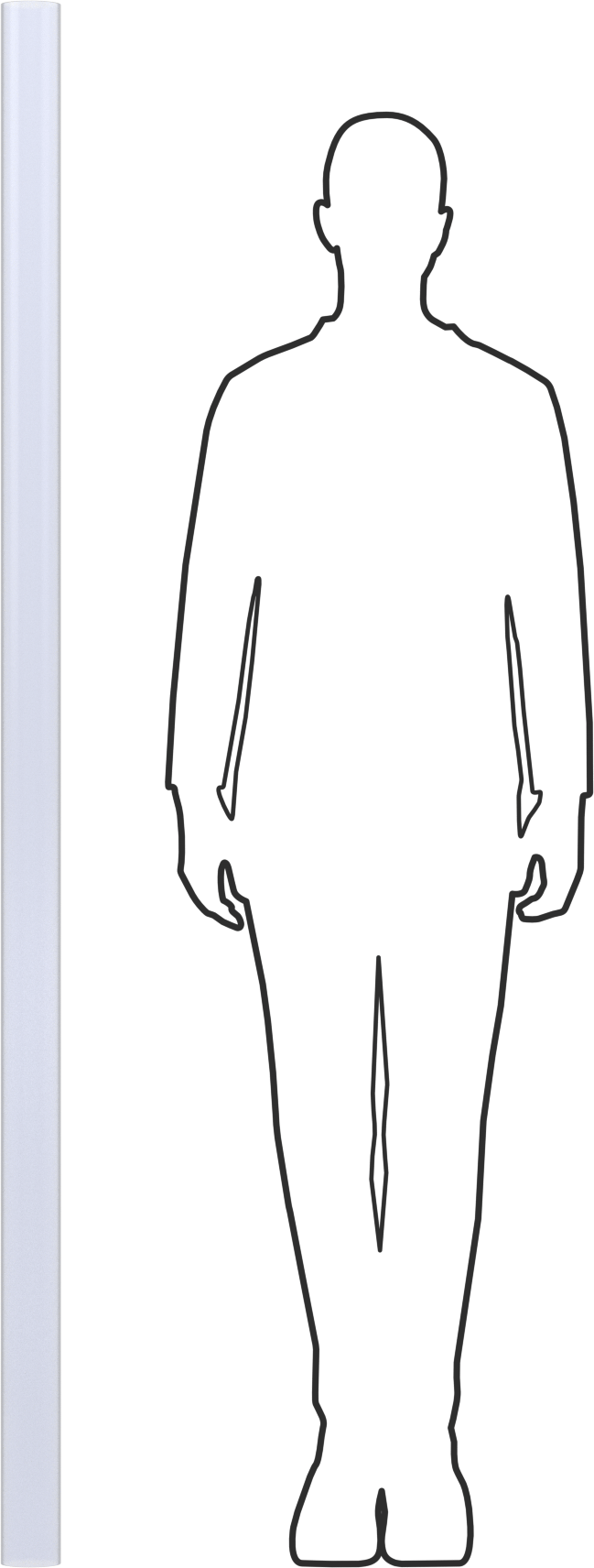 Şeffaf Kolay Şekillendirilebilir PETG Tüp, 2-3/4" OD x 2-1/2" ID