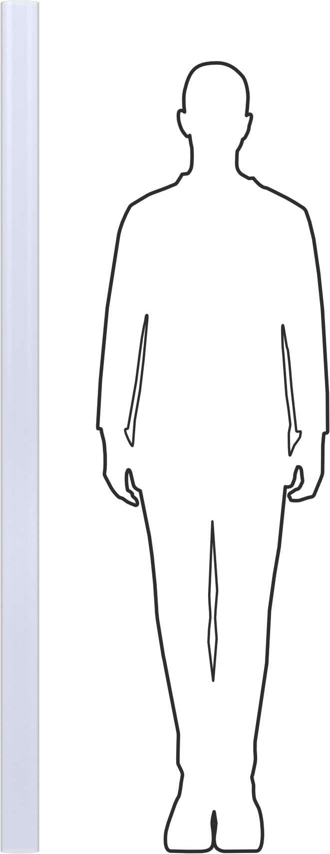 Şeffaf Kolay Şekillendirilebilir PETG Tüp, 3-1/4" OD x 3" ID