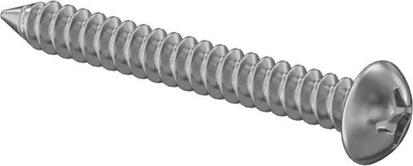 Sac Metal için Phillips Yuvarlak Başlı Vidalar, 18-8 Paslanmaz Çelik, 0 Numaralı Boyut, 1/2" Uzunluk