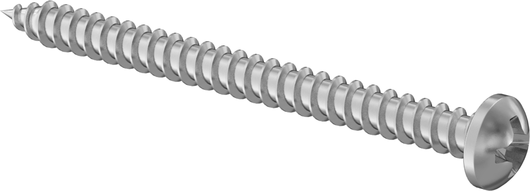 Sac Metal için Phillips Yuvarlak Başlı Vidalar, 18-8 Paslanmaz Çelik, 0 Numaralı Boyut, 3/4" Uzunluk
