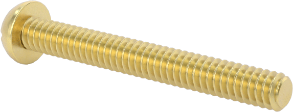 Pirinç Dekoratif Yuvarlak Başlı Oluklu Vidalar, 0-80 Diş Boyutu, 1/2" Uzunluk