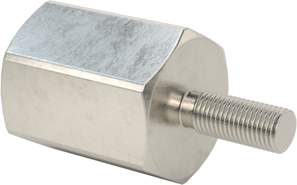 18-8 Paslanmaz Çelik Erkek-Dişi Altıgen Dişli Adaptör, M3 x 0,35 mm Dişten M4 x 0,7 mm Dişe
