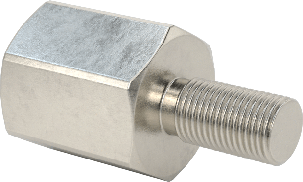 18-8 Paslanmaz Çelik Erkek-Dişi Altıgen Dişli Adaptör, M5 x 0,5 mm Diş - M4 x 0,7 mm Diş