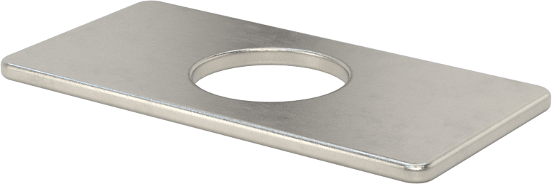 18-8 Paslanmaz Çelik Dikdörtgen Pul, 5/8" Vida Boyutu için, 0.687" ID, 2,250 inç Uzunluk