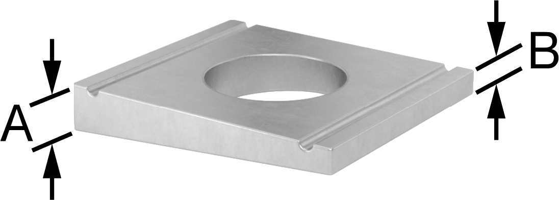 U-Kanalları için Dengeleme Pulları, M10 Vida Boyutu için, 11.0 mm ID