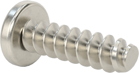 Sac Metal için Yuvarlak Başlı Kör Vidalar, 18-8 Paslanmaz Çelik, 4 Numara Boyut, 3/8" Uzunluk