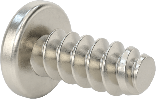Sac Metal için Yuvarlak Başlı Kör Vidalar, 18-8 Paslanmaz Çelik, Numara 8 Boyut, 3/8" Uzunluk