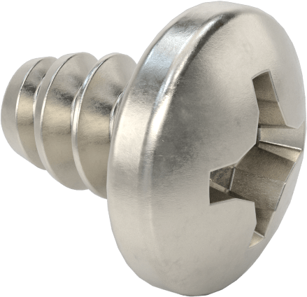 Sac Metal için Yuvarlak Başlı Kör Vidalar, 18-8 Paslanmaz Çelik, 10 Numaralı Boyut, 1/4" Uzunluk