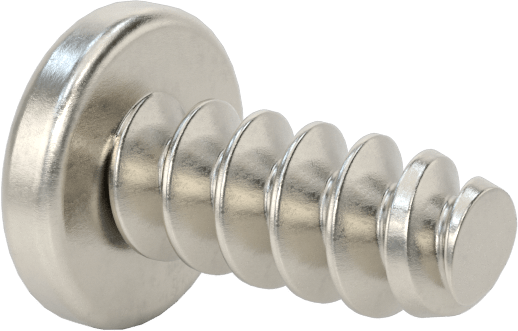 Sac Metal için Yuvarlak Başlı Kör Vidalar, Süper Korozyona Dayanıklı 316 Paslanmaz Çelik, 4 Numara Boyut, 1/4" Uzunluk
