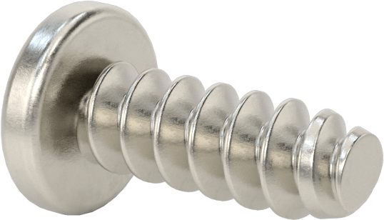 Sac Metal için Yuvarlak Başlı Kör Vidalar, Süper Korozyona Dayanıklı 316 Paslanmaz Çelik, Numara 6 Boyut, 3/8" Uzunluk