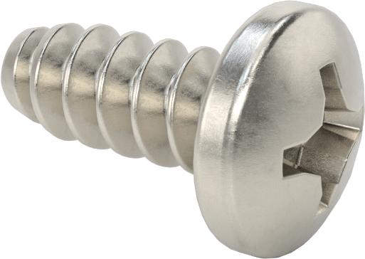 Sac Metal için Yuvarlak Başlı Kör Vidalar, Süper Korozyona Dayanıklı 316 Paslanmaz Çelik, Numara 8 Boyut, 3/8" Uzunluk