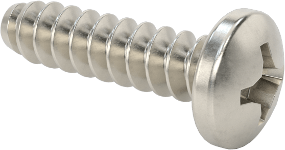 Sac Metal için Yuvarlak Başlı Kör Vidalar, Süper Korozyona Dayanıklı 316 Paslanmaz Çelik, Numara 8 Boyut, 5/8" Uzunluk