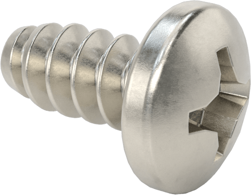 Sac Metal için Yuvarlak Başlı Kör Vidalar, Süper Korozyona Dayanıklı 316 Paslanmaz Çelik, 10 Numaralı Boyut, 3/8" Uzunluk