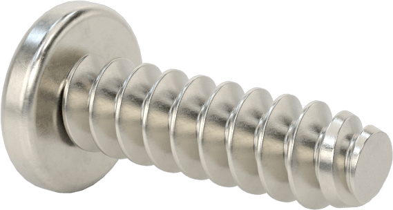 Sac Metal için Yuvarlak Başlı Kör Vidalar, Süper Korozyona Dayanıklı 316 Paslanmaz Çelik, 10 Numaralı Boyut, 5/8" Uzunluk