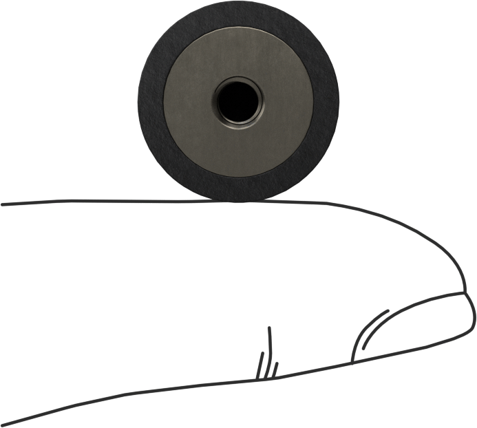 Neopren Titreşim Sönümleyici Sandviç Montaj, M4 x 0,7 mm Dişli Çelik Ek Parça, 25 lb Kapasite